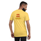 Ask, Seek, Knock | Matthew 7:7 – KJV Faith Unisex T-Shirt - KJV Word & Light Threads