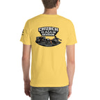 Church Is in Session Soccer Bright | 1 Corinthians 9:25 – KJV Faith Unisex T-Shirt - KJV Word & Light Threads