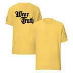 Wear Truth Black KJV T-Shirt | Empower Your Journey with Philippians 4:13 - KJV Word & Light Threads