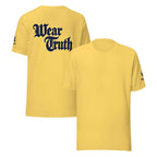 Wear Truth Navy Blue | Philippians 4:13 – KJV Faith Unisex T-Shirt - KJV Word & Light Threads